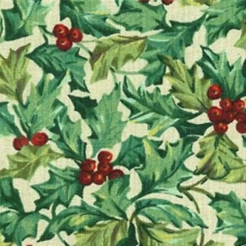 Longaberger Liner for Greetings Basket - AMERICAN HOLLY - Picture 2 of 4